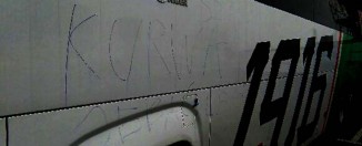 Atak na autokar Legii!