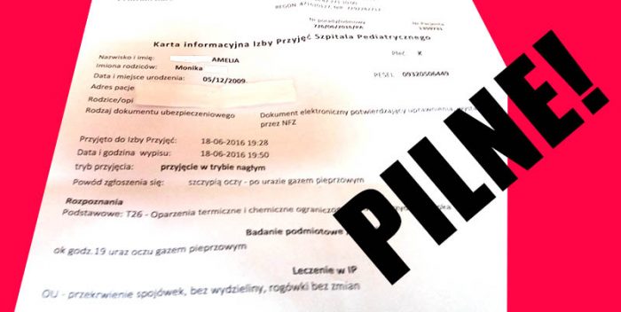 Policja bije dzieci!