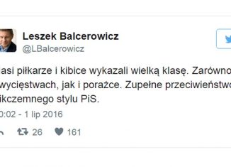 Pseudokibic Balcerowicz!