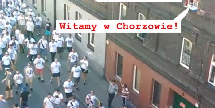 Kibice Legii zwiedzają Chorzów! Kibice Legii zwiedzają Chorzów!