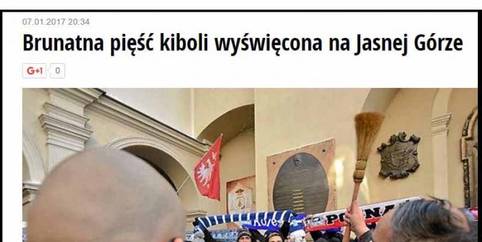 Brunatna pięść kiboli