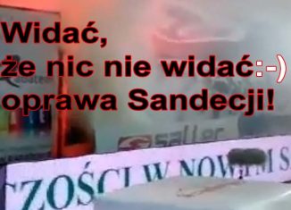 Dymna oprawa Sandecji!